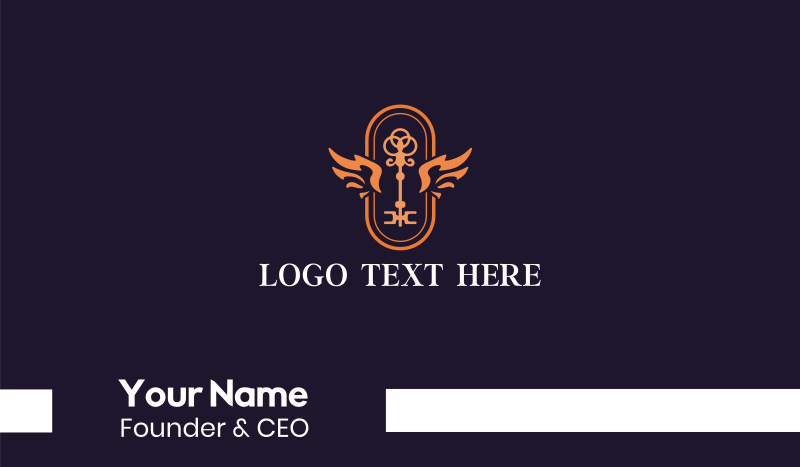 Premium Key Wings Business Card